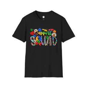 Support Squad Unisex Soft style Autism Tees