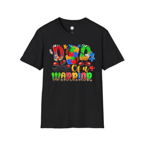 Dad of a Worrior Unisex Soft style Autism Tees