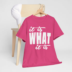 It Is What It Is D2S Dare 2 Share Custom Made Designs by FM Unisex Heavy Cotton Sarcastic Tees