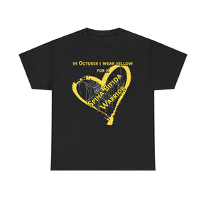 Spina Bifida Awareness Unisex Tee Shirt - 100% Cotton - Warrior Shirt Design