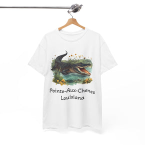 Pointe-Aux-Chenes Louisiana Alligator Unisex Heavy Cotton Pointe-Aux-Chenes Louisiana Tees