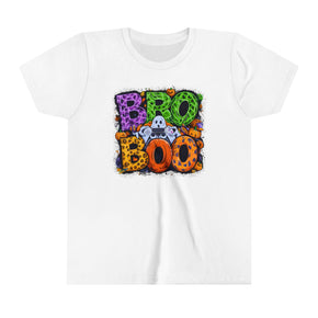 Bro Boo Youth Short Sleeve Happy Halloween Tee