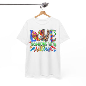 Love Someone With Autism Unisex Heavy Cotton Autism Tees