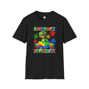 Embrace Difference Unisex Soft style Autism Tees