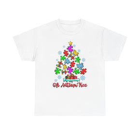 Oh Christmas Tree Unisex Heavy Cotton Autism Tees