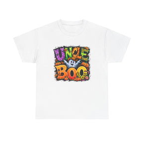 Uncle Boo Unisex Heavy Cotton Happy Halloween Tee