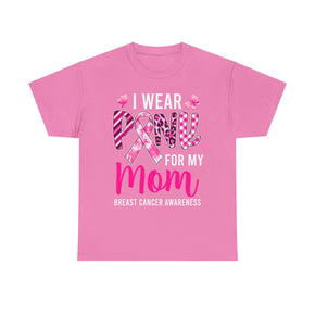 Pink Mom Unisex Heavy Cotton Cancer Awareness Tees