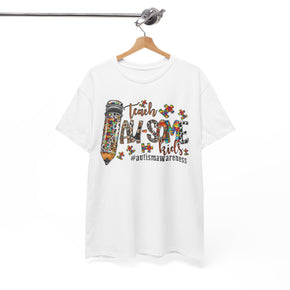 Teach Au-some Kids Unisex Heavy Cotton Autism Tees