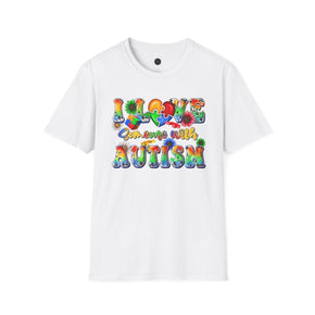 I Love Someone With Autism Unisex Soft style Autism Tees