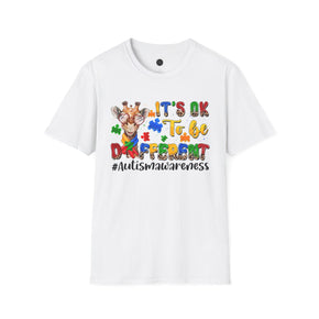 It's OK To Be Different Unisex Soft style Autism Tees