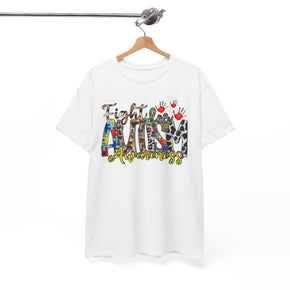 Fight For Autism Awareness Unisex Heavy Cotton Autism Tees