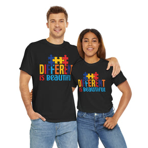 Different Is Beautiful Unisex Heavy Cotton Autism Tees