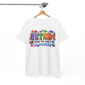 Seeing The World Differently Unisex Heavy Cotton Autism Tees