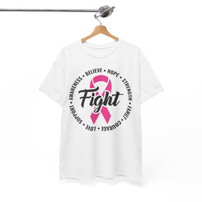 Fight Cancer Unisex Heavy Cotton Cancer Awareness Tee