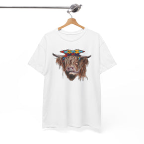 Highland Cow Bandana Unisex Heavy Cotton Autism Tees